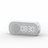 Music Alarm Clocks Mirror FM Radio LED Bluetooth Speaker Maroon Asteria