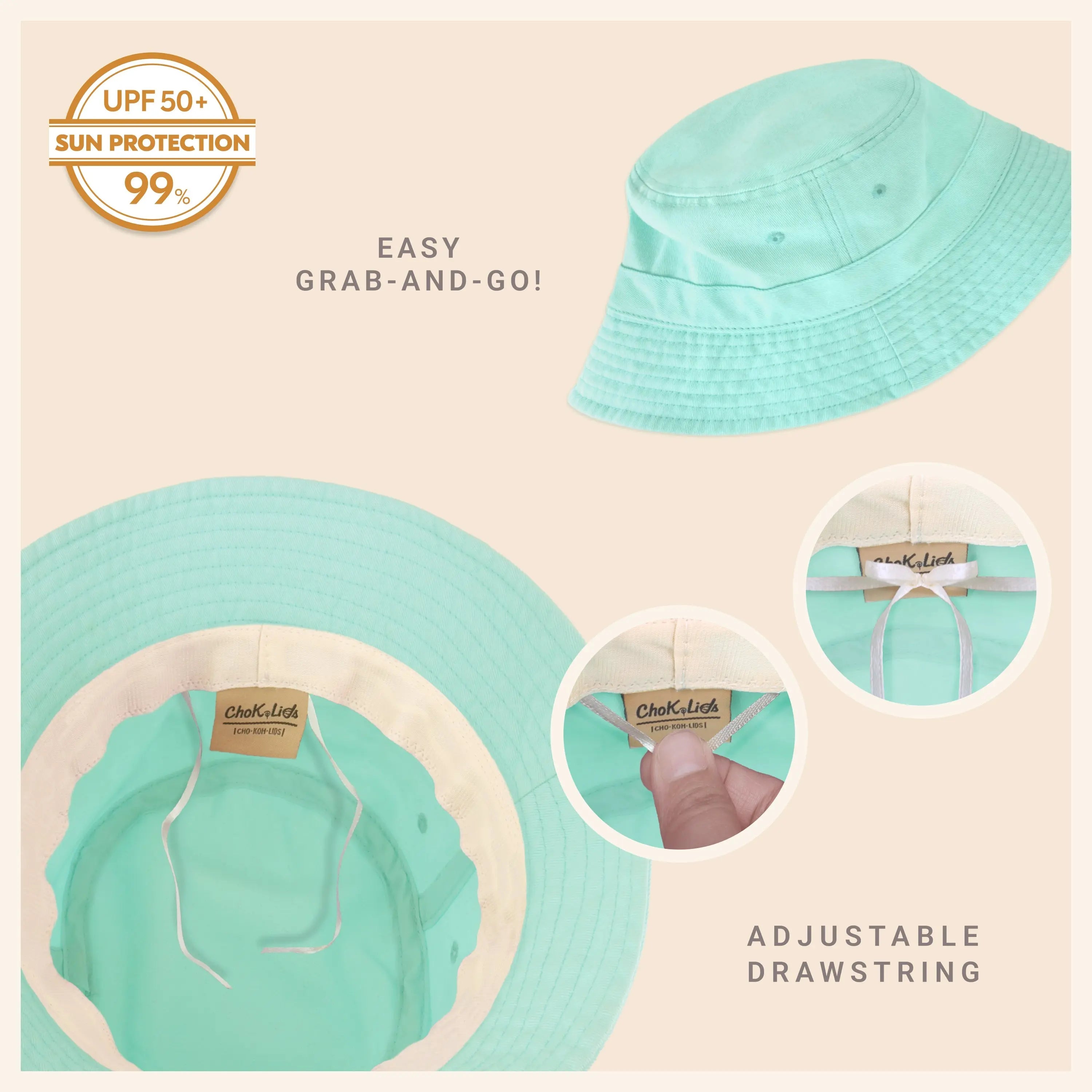 Classic Washed Cotton Bucket Hat Crimson Hector