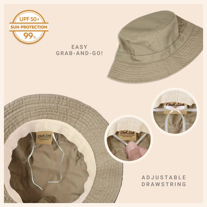 Classic Washed Cotton Bucket Hat Crimson Hector