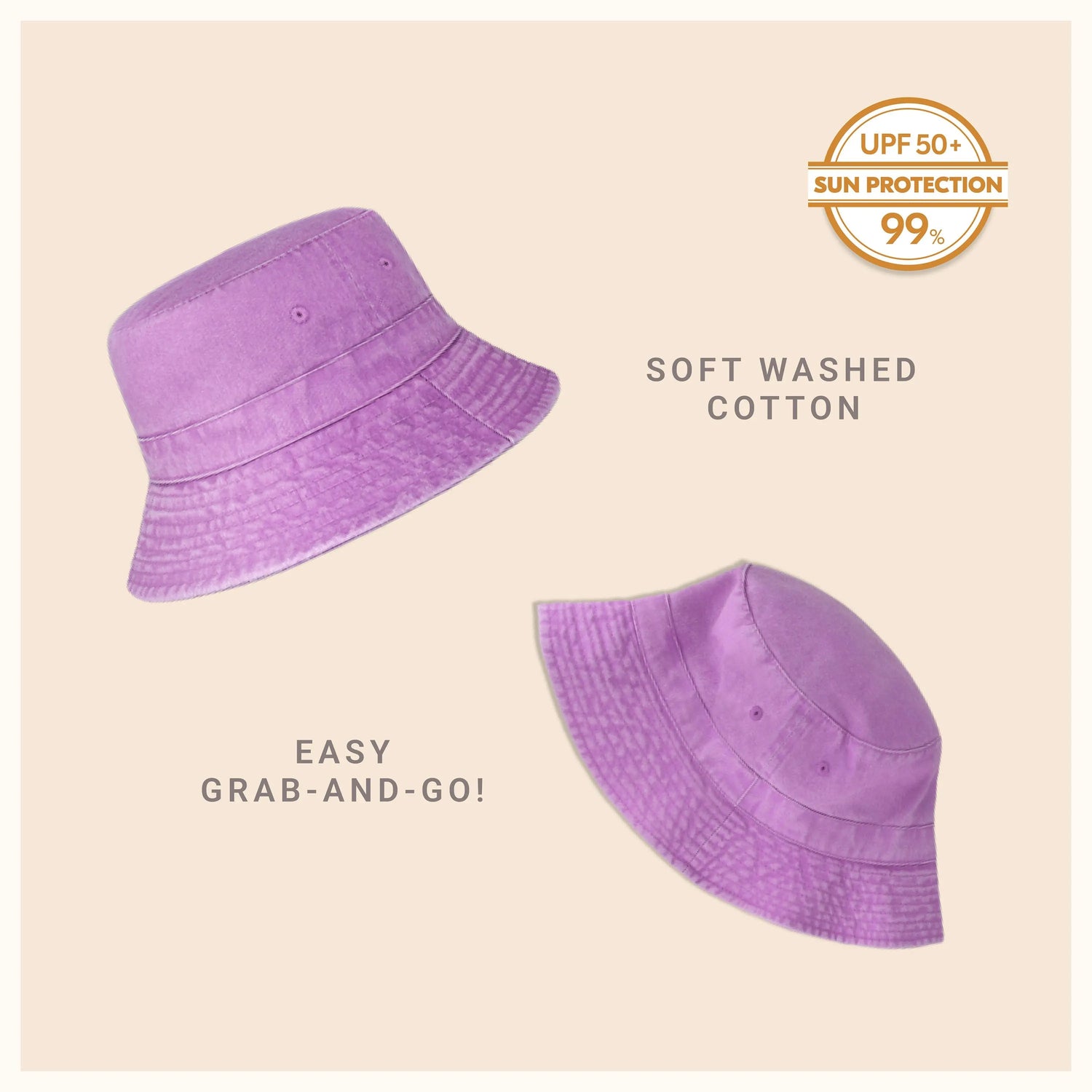 Classic Washed Cotton Bucket Hat Crimson Hector