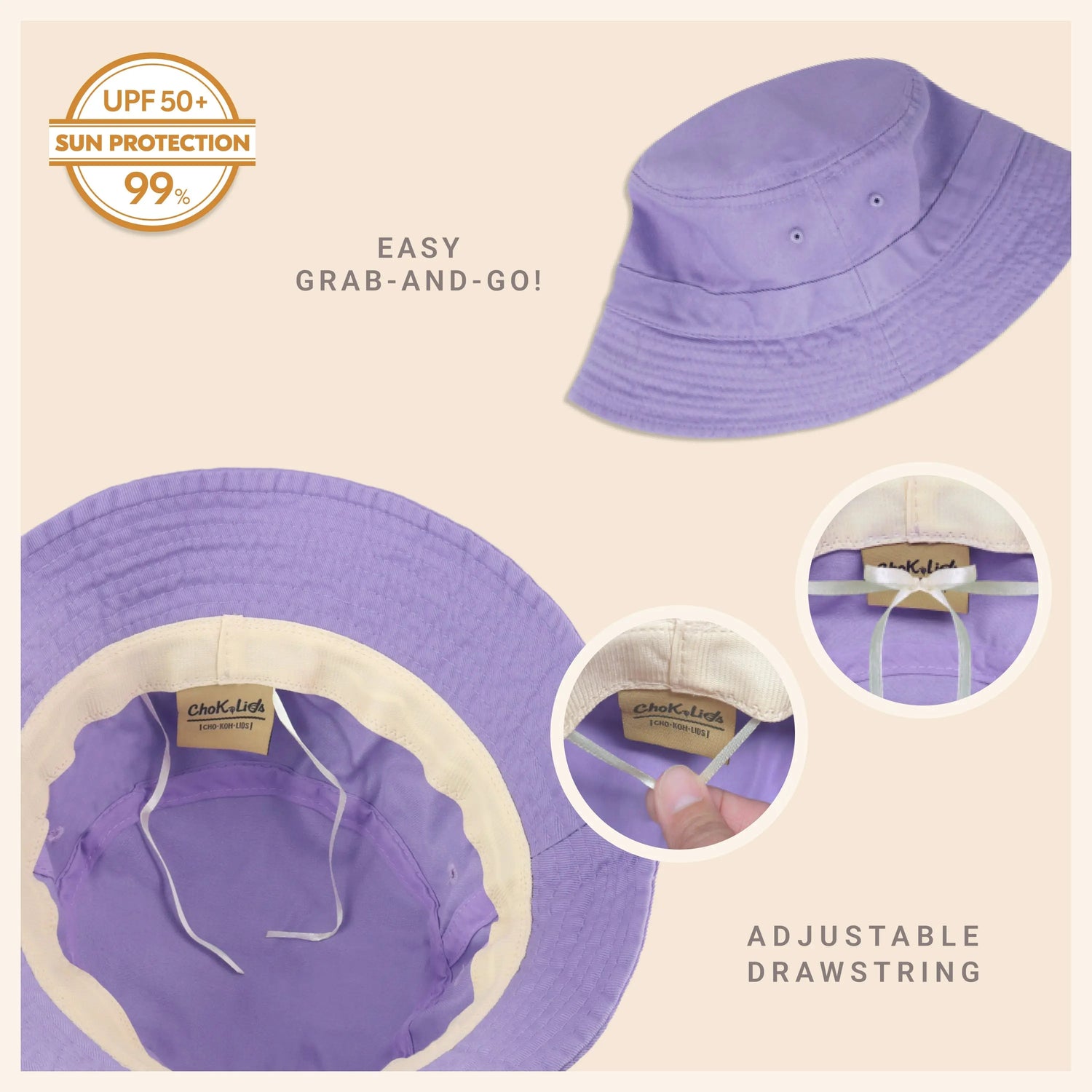 Classic Washed Cotton Bucket Hat Crimson Hector