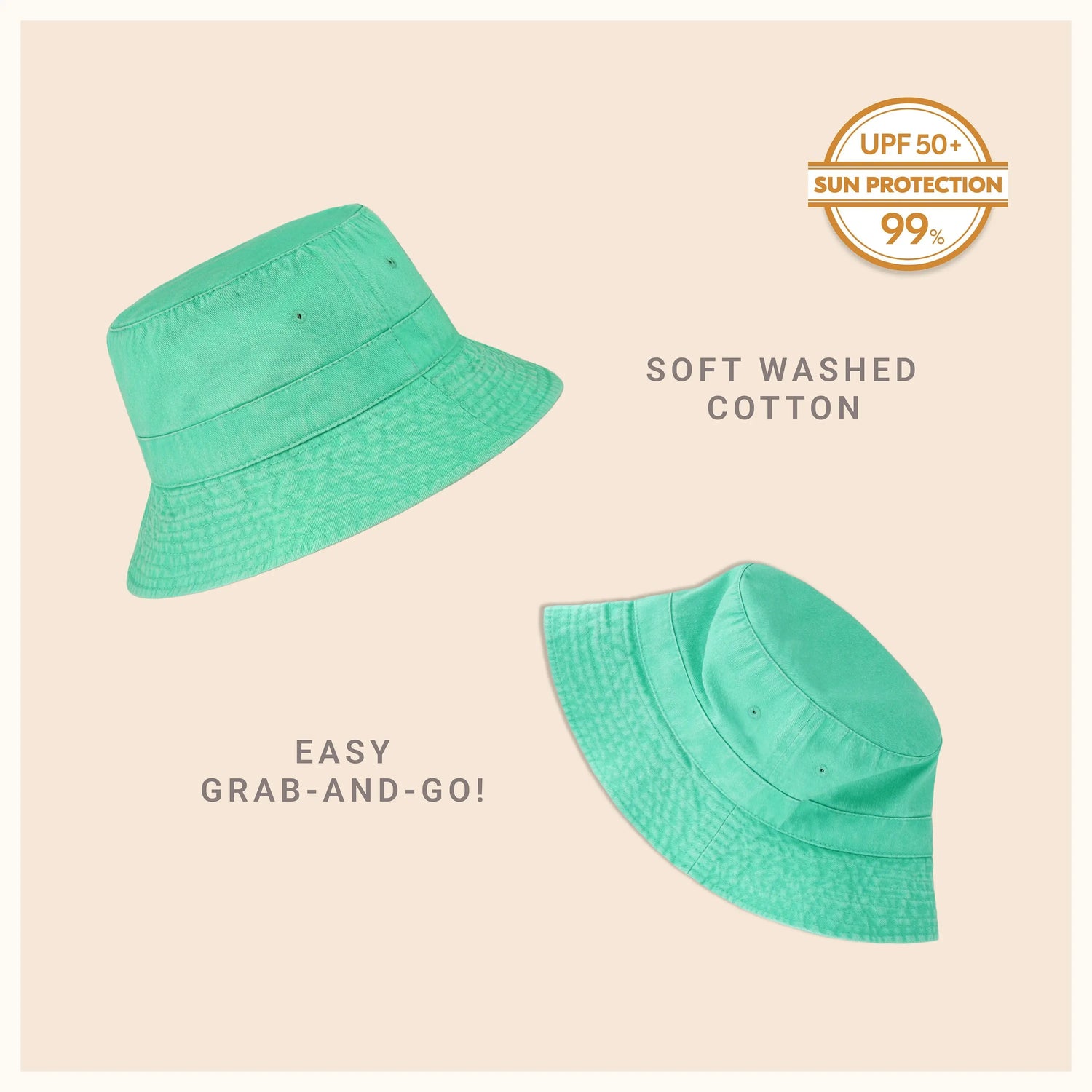 Classic Washed Cotton Bucket Hat Crimson Hector