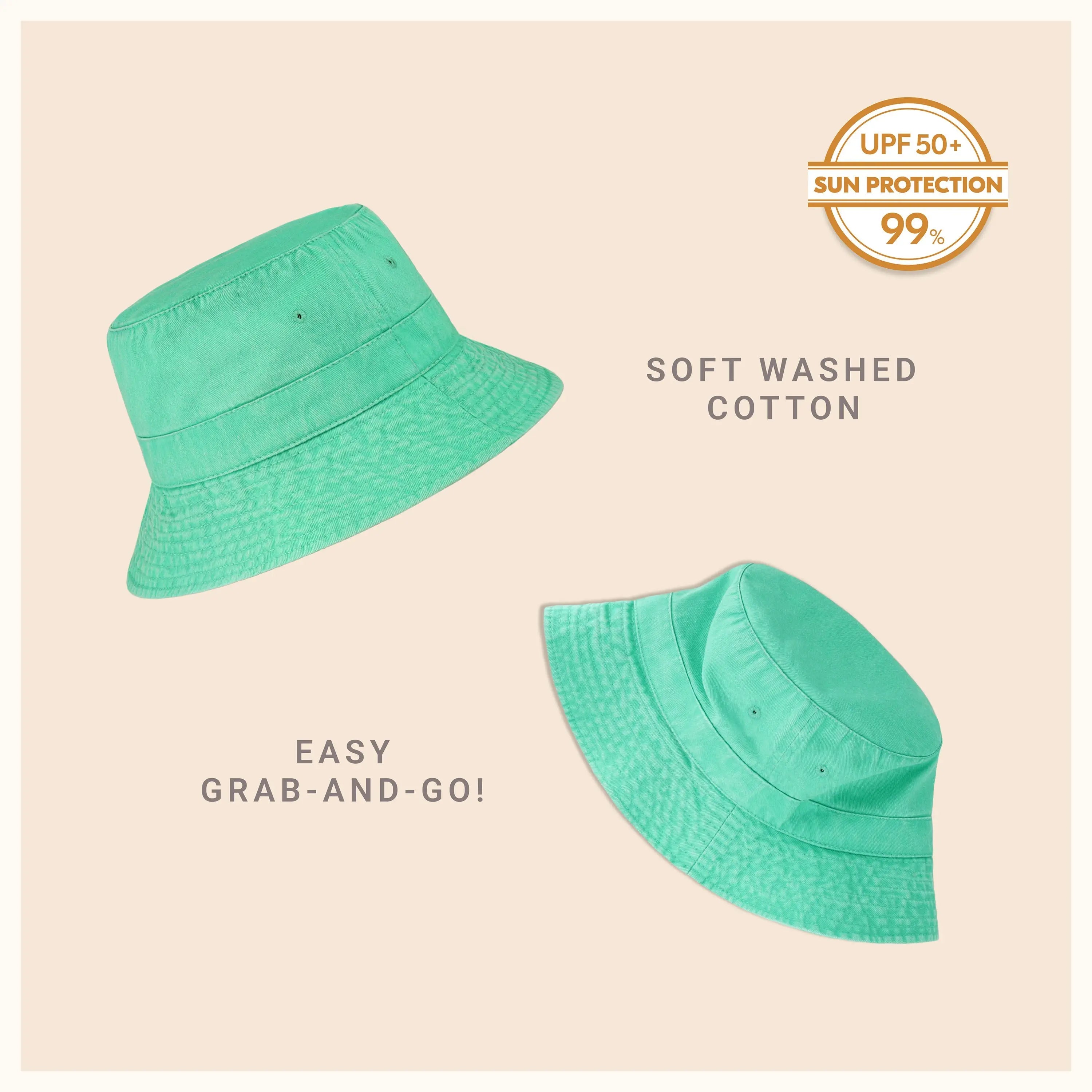 Classic Washed Cotton Bucket Hat Crimson Hector