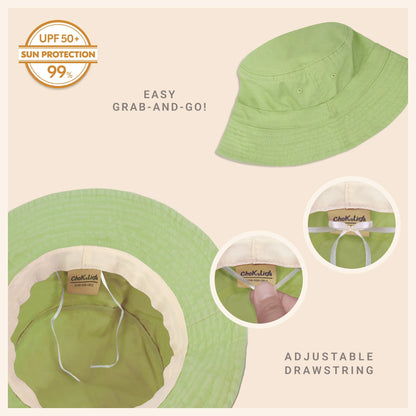Classic Washed Cotton Bucket Hat Crimson Hector