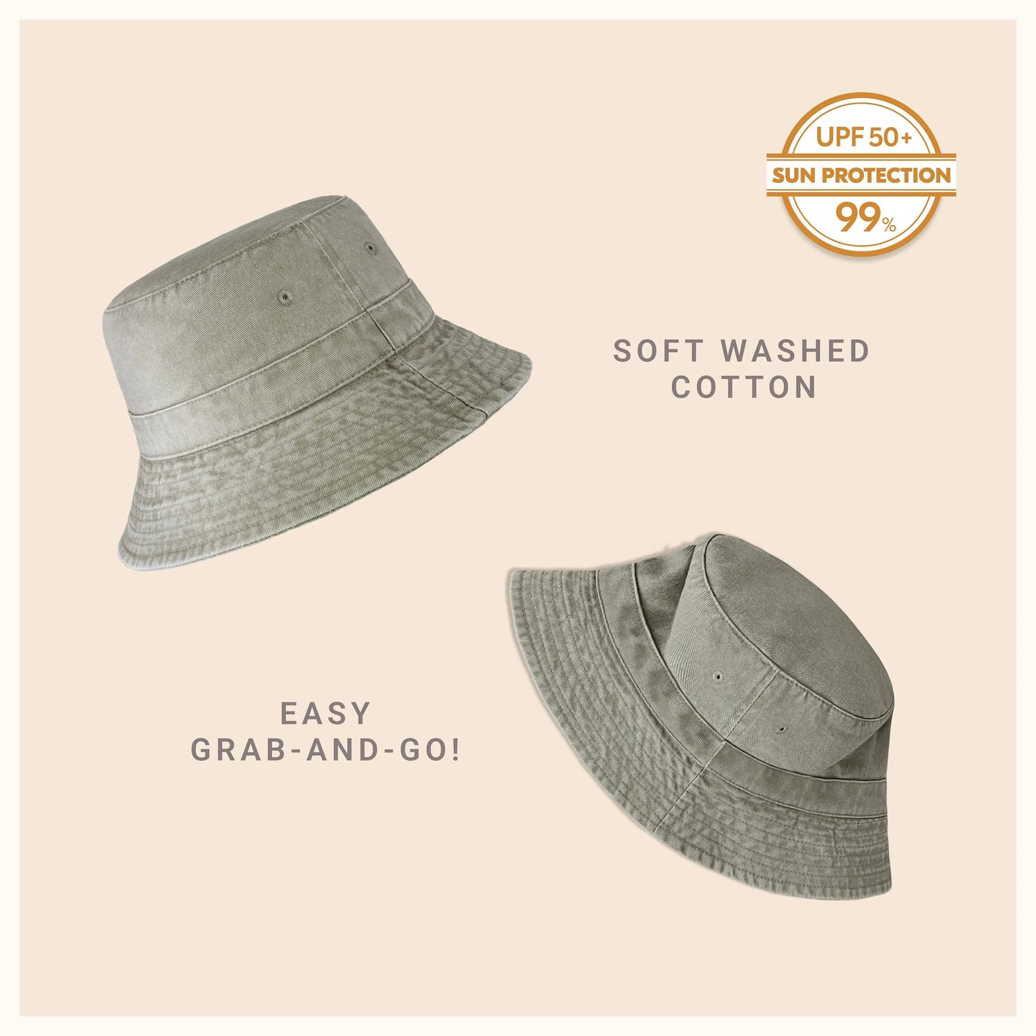 Classic Washed Cotton Bucket Hat Crimson Hector