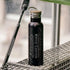 Bryce Canyon National Park - Utah Map Bottle with Bamboo Top in Matte Cyan Castor