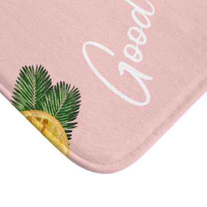 Good Vibes Lemon Bath Mat Yellow Pandora