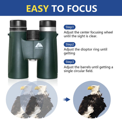 (4 Pack)  10X42 Binoculars - 10X High Powered Large View 42Mm Objective FMC Lens Binoculars for Outdoor Sports Hunting Theater Concerts