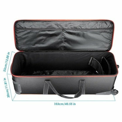 Camera Rolley Carry Bag Straps Padded Compartment Wheel For Light Yellow Angel