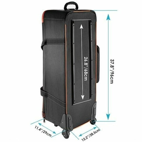 Camera Rolley Carry Bag Straps Padded Compartment Wheel For Light Yellow Angel