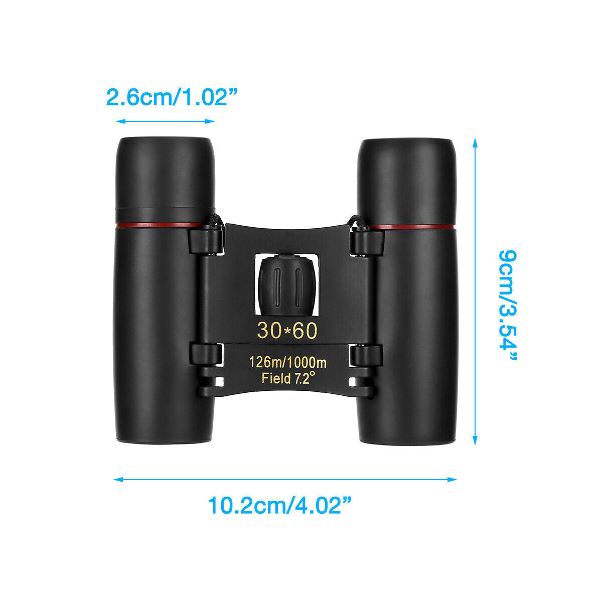 Binoculars 30x60 Zoom Travel Compact Folding Telescope Hunting Day Night Outdoor Small Pocket Binoculars Compact Adults, Mini Kids Binoculars Boys For Bird Watching, Concert Theater Opera Pink Lucy