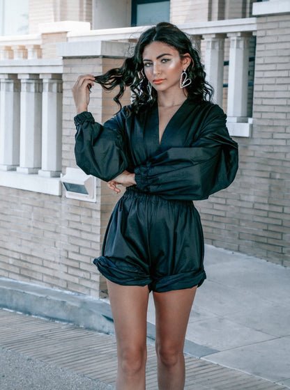 The Right Puff Romper Azure Thanatos