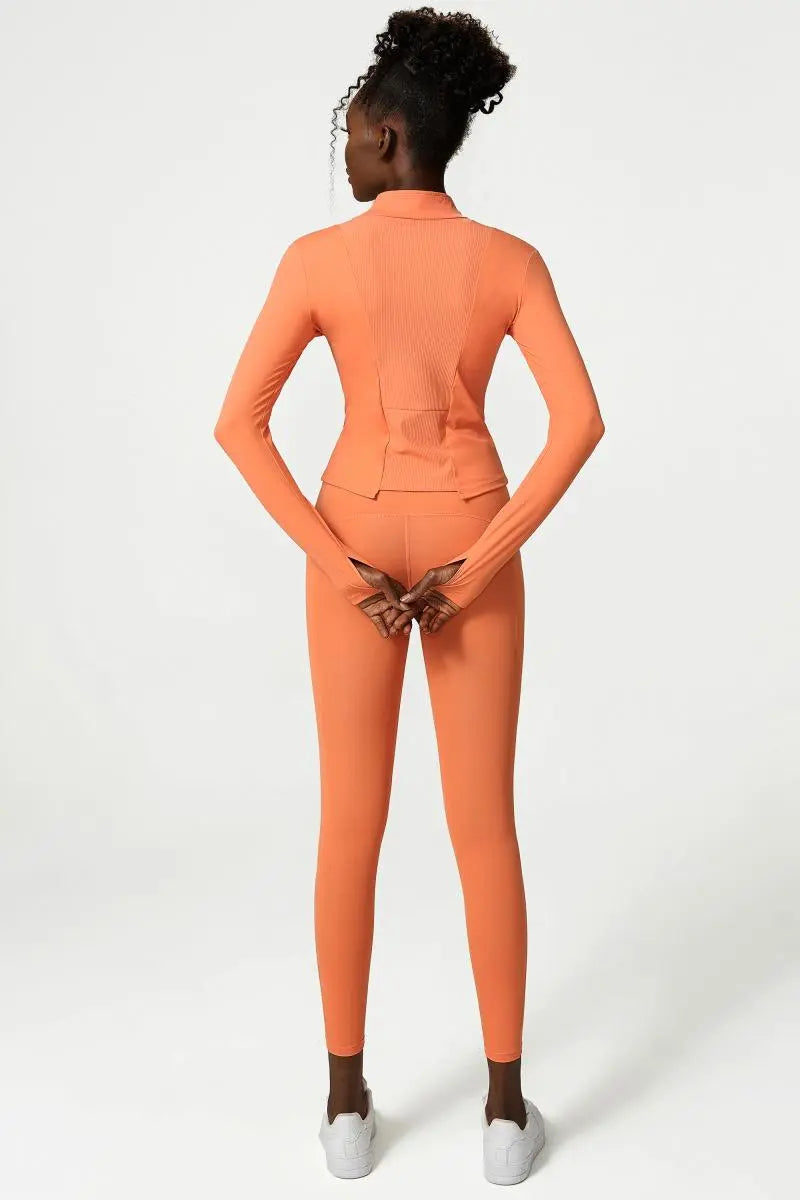 Nude Zipper Yoga Jacket Harlequin Iolaus