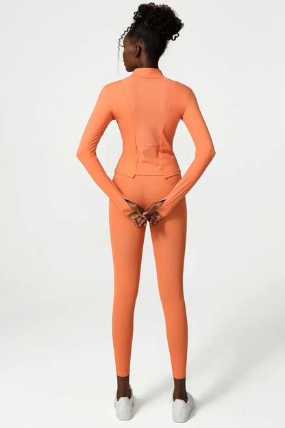Nude Zipper Yoga Jacket Harlequin Iolaus