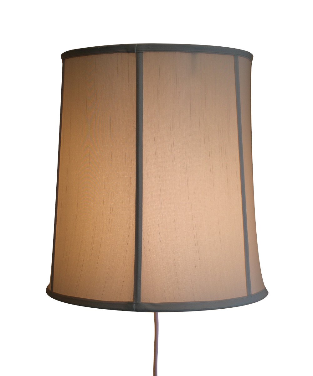 14&quot;W Floating Shade Plug-In Wall Light Eggshell Thulite