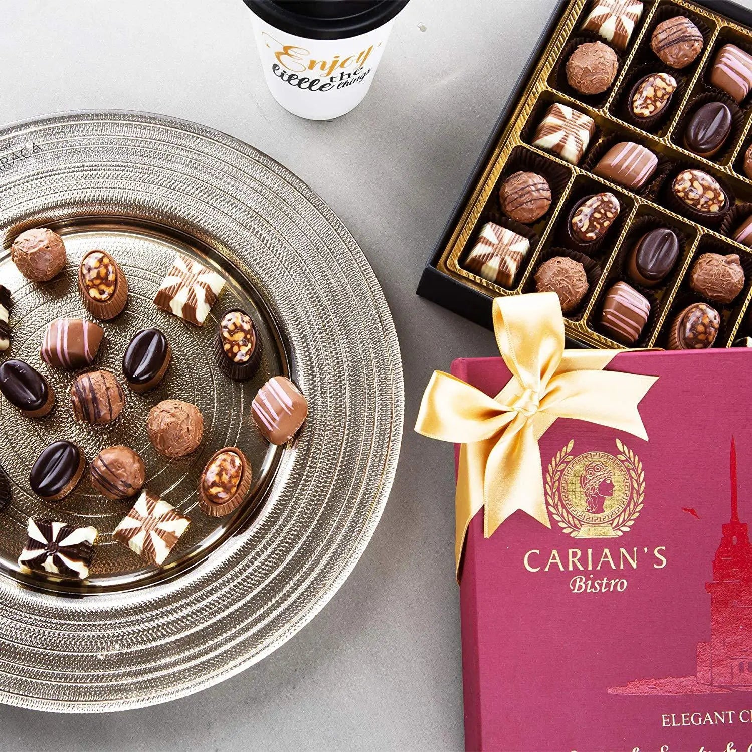 Bistro Chocolate Box Luxury Selection Maroon Clymene