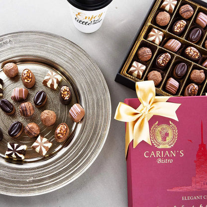 Bistro Chocolate Box Luxury Selection Maroon Clymene