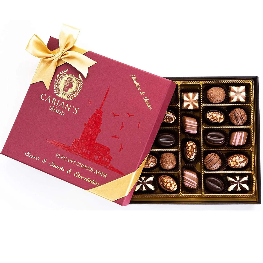 Bistro Chocolate Box Luxury Selection Maroon Clymene