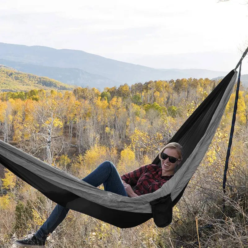 Camping Parachute Hammock Survival For Garden Outdoor Maroon Asteria