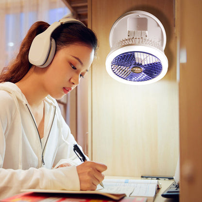 4 Speed Adjustable USB Charging Foldable Table Fan Maroon Asteria