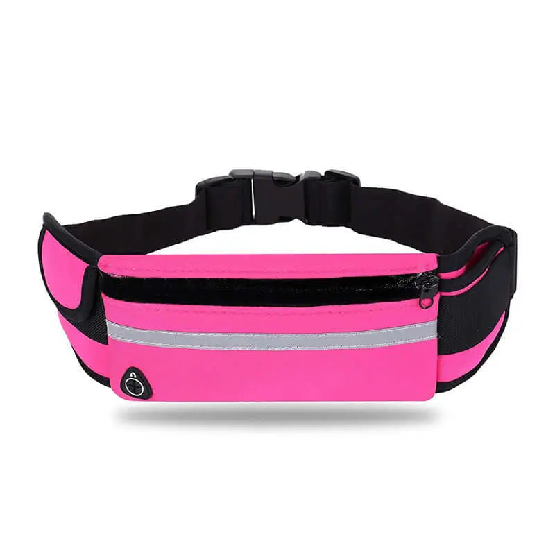 Velocity Water-Resistant Sports Running Belt and Fanny Pack for Outdoo Black Lavender