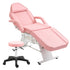 Massage Salon Tattoo Chair With Two Trays Esthetician Bed With Hydraulic Stool,Multi-Purpose 3-Section Facial Bed Table, Adjustable Beauty Barber Spa Beauty Equipment Pink Lucy