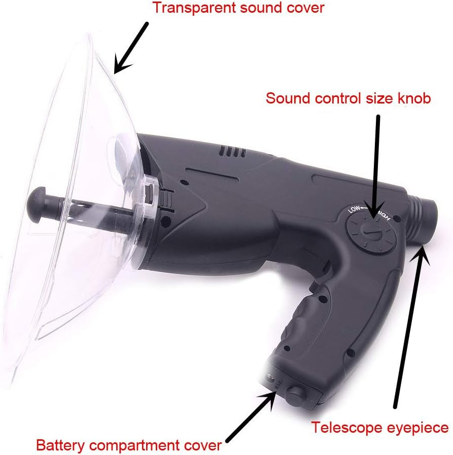 Wildlife Sound Collector, 8X Monocular Bionic Ear Nature Bird Observing Long Ran