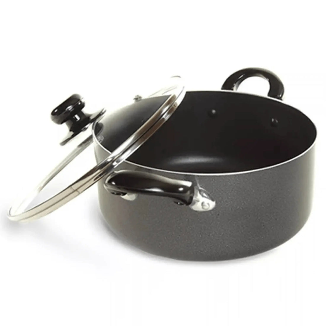Better Chef 10Qt Heavy Gauge Aluminum Dutch Oven with Glass Lid Sky Iapetus