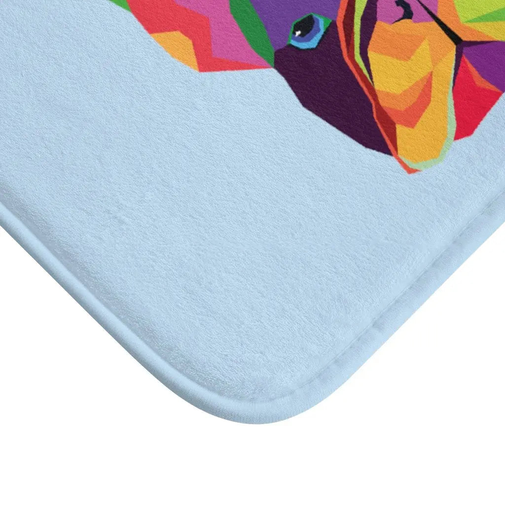 Colorful Dog Bath Mat Yellow Pandora