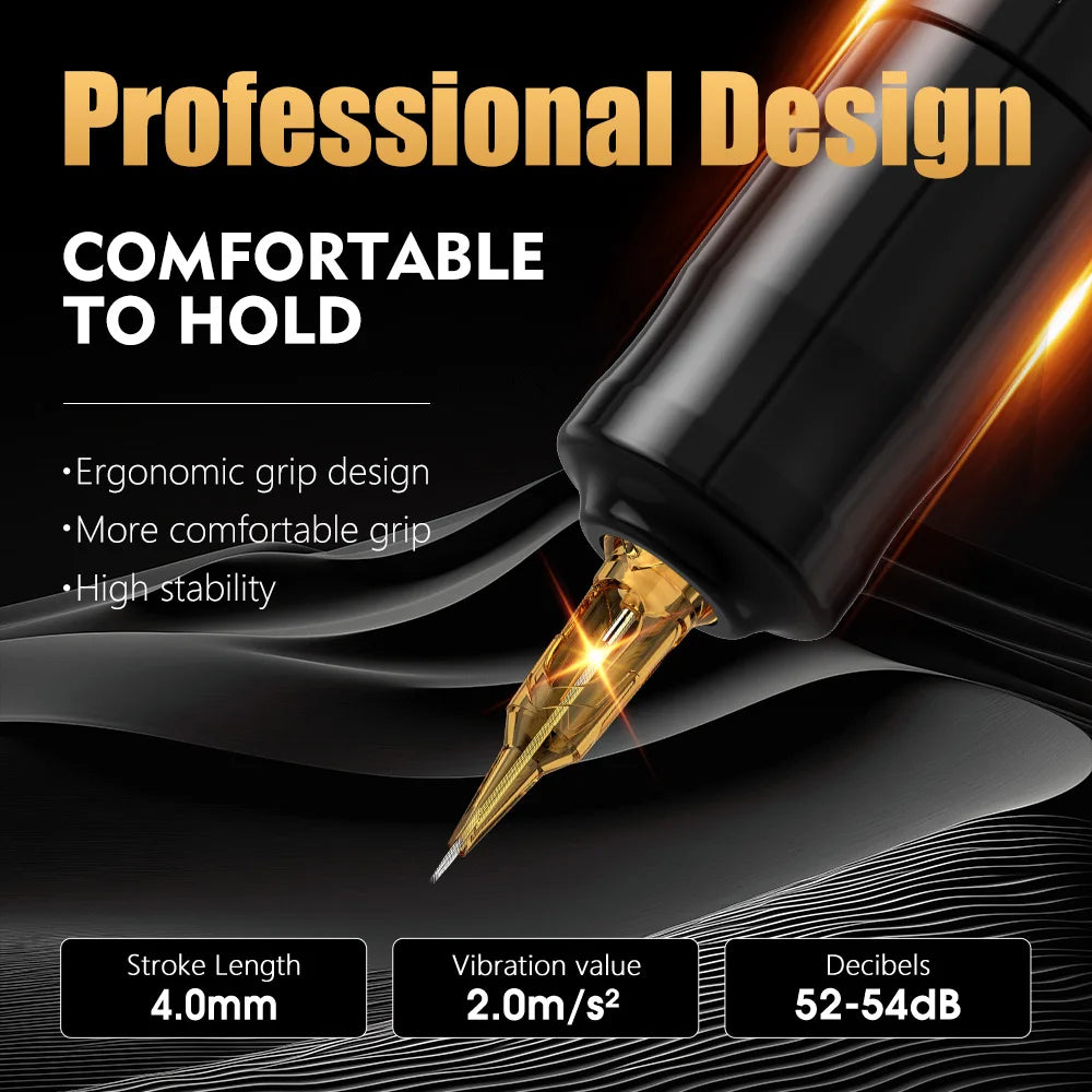 FLUX Professional Wireless Tattoo Machine Pen Strong Coreless Motor 2400 Mah Lithium Battery for Tattoo Artist