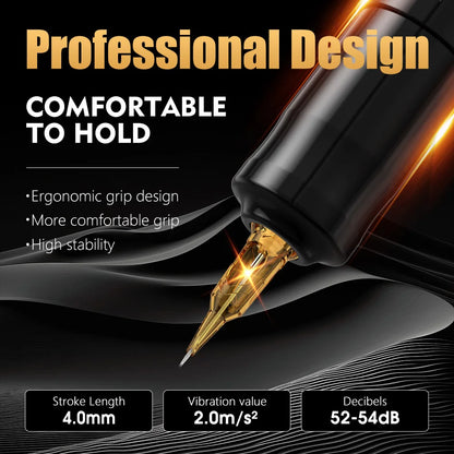 FLUX Professional Wireless Tattoo Machine Pen Strong Coreless Motor 2400 Mah Lithium Battery for Tattoo Artist