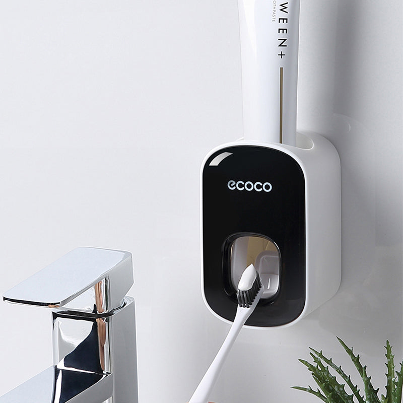 Wall Mounted Automatic Toothpaste Holder For Bathroom Maroon Asteria