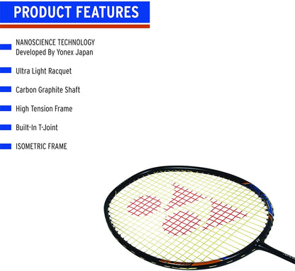 Nanoray Light 18I Graphite Badminton Racquet (Black)