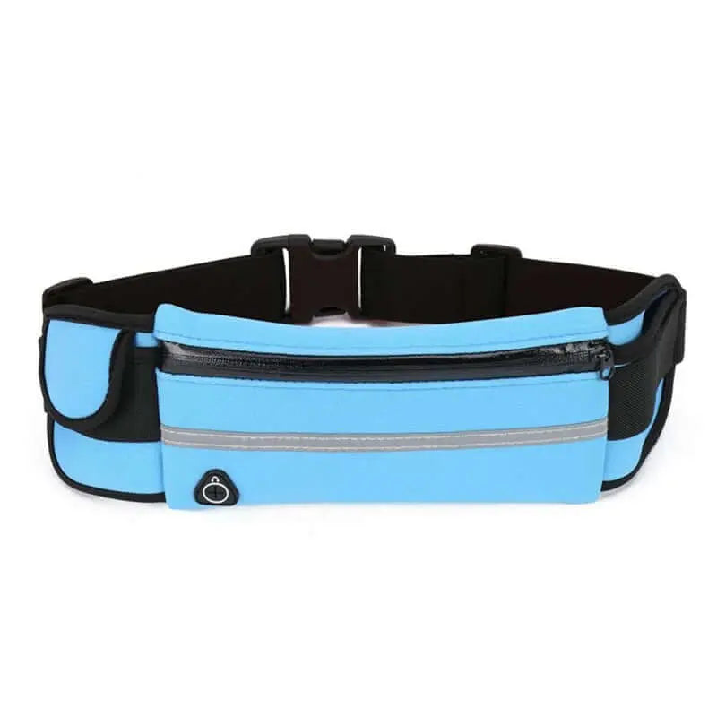Velocity Water-Resistant Sports Running Belt and Fanny Pack for Outdoo Black Lavender