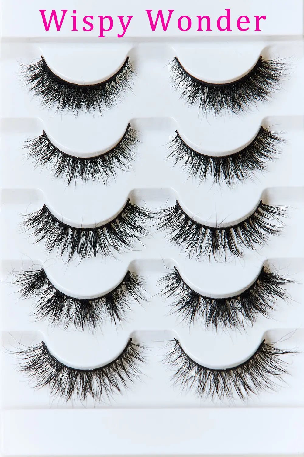 SO PINK BEAUTY Mink Eyelashes Variety Pack 5 Pairs Crimson Medea