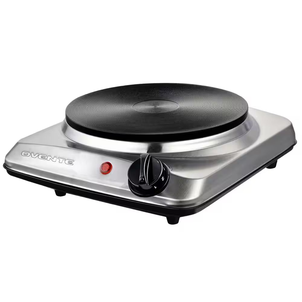 Single Burner 7.25 In. Silver Hot Plate