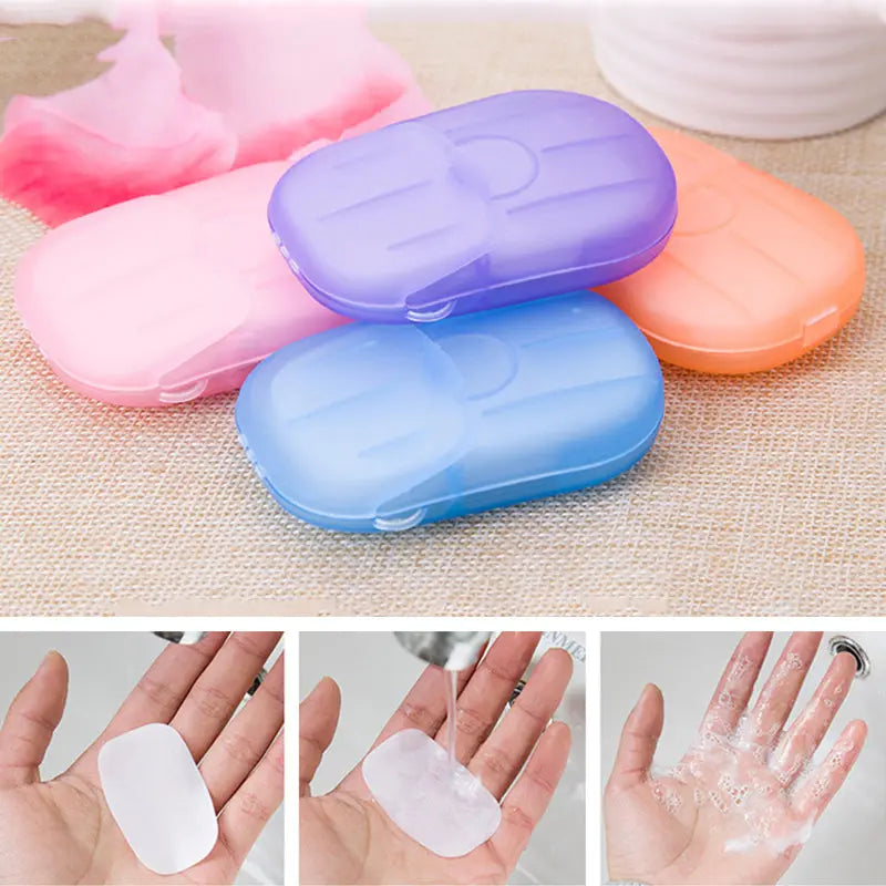 20pcs Random Disinfecting Soap Paper Foaming Soap Teal Simba