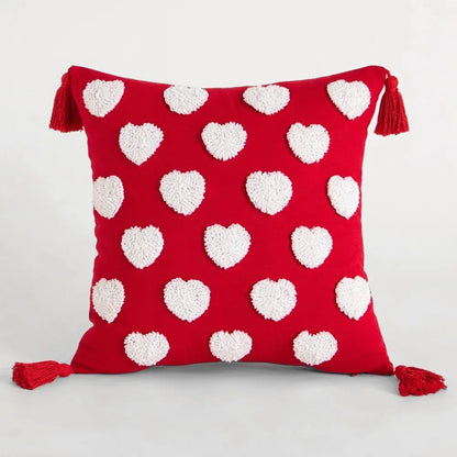 Valentines Day Throw pillow cover, 18x18 inch Magenta Charlie