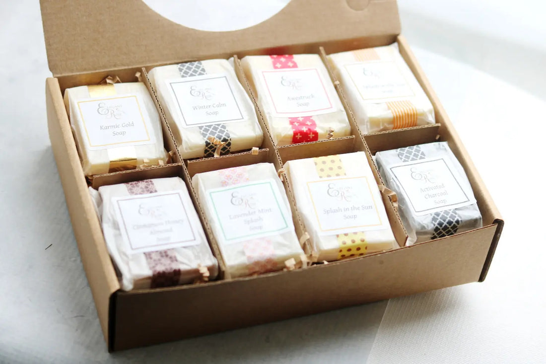 Soap Sampler Gift Set Maroon Oliver