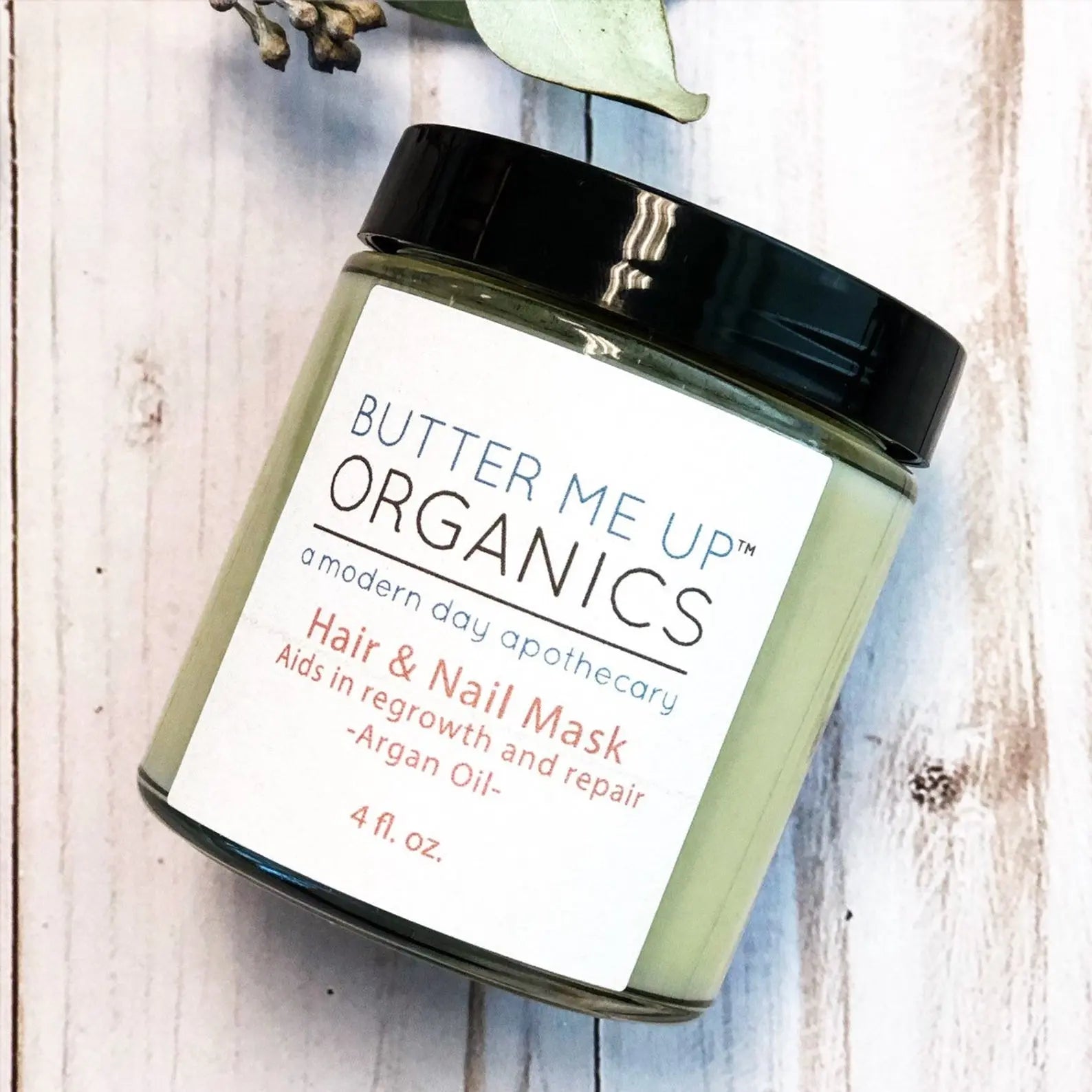 Hair &amp; Nail Mask for long hair growth and healthy White Smokey