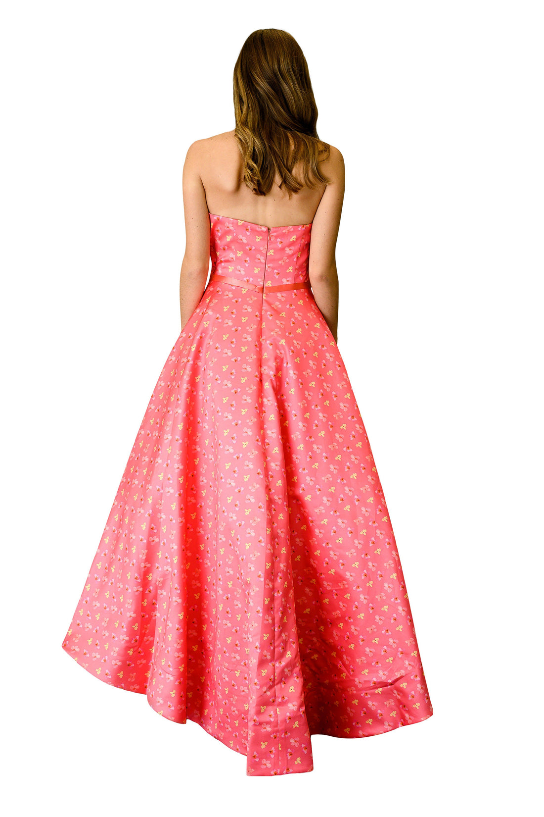 Shoulder-less Formal Train Dress Gray Eos