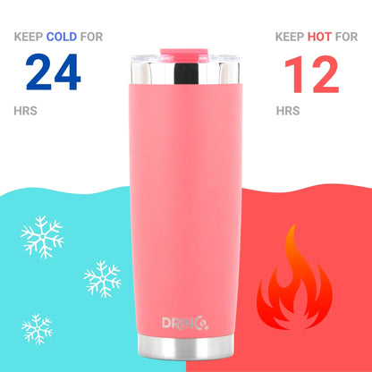 DRINCO®  20oz Insulated Tumbler w/Spill Proof Lid (Coral Paradise) Orchid Lavender
