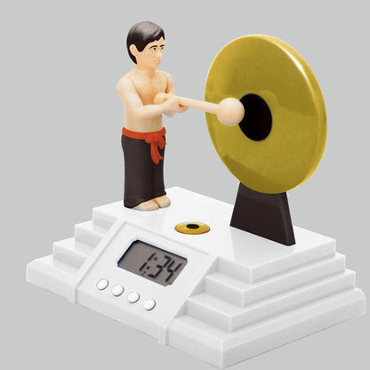 Knock the gong Alarm clock Fuchsia Molly