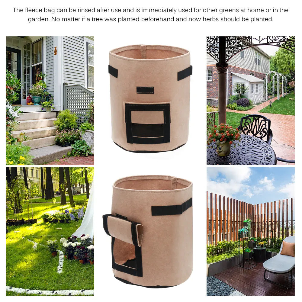 Portable Plant Bag Potato Planting Bag Durable Bag Teal Simba