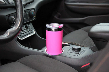 DRINCO®  20oz Insulated Tumbler Spill Proof Lid 2 Straws(Island Pink) Orchid Lavender