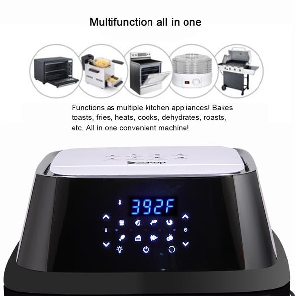 1800W BlackZOKOP KAFO-1800A-D2 US 120V 16.91Quarts / 16L Air Fryer Teal Simba