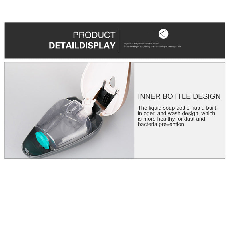 Drill Free Wall Soap Dispenser Adhesive Wall Mount Teal Simba