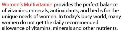 Pure Multi-Vitamins Womens Erin Chaos