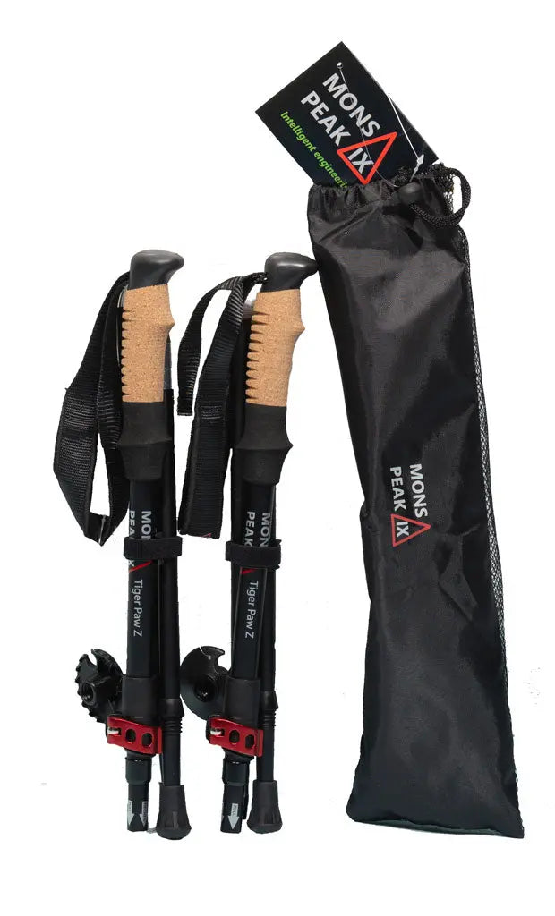 Mons Peak IX Tiger Paw Z Trekking Poles (Z-135) Triangulum