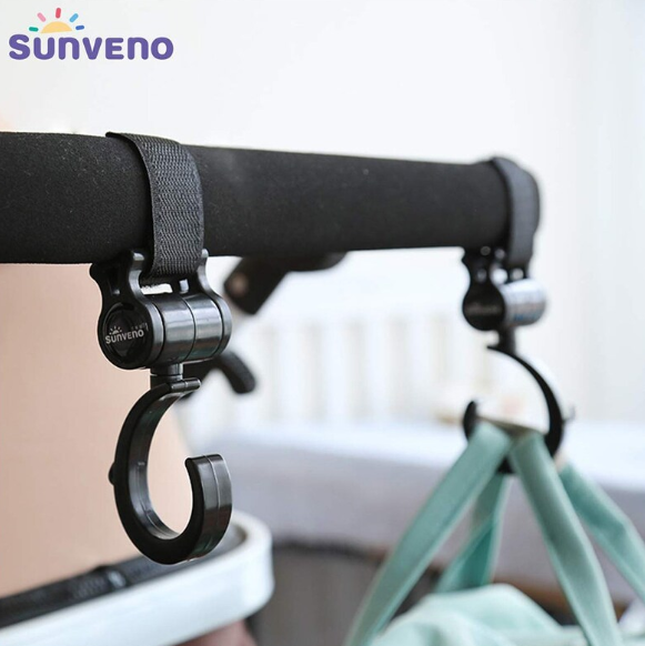 Universal Stroller Hooks 2 Pack Maroon Chronos